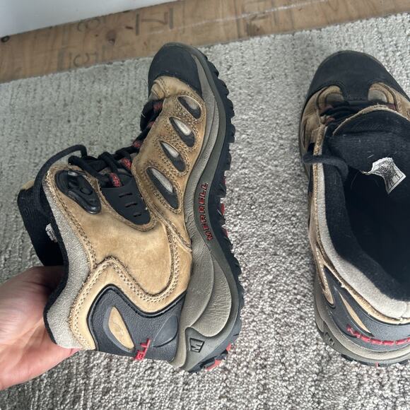 Merrell Reflex Mid Gore-Tex Taupe Leather Hiking Boots Womens Size 8 EUR 38.5 - Picture 7 of 11